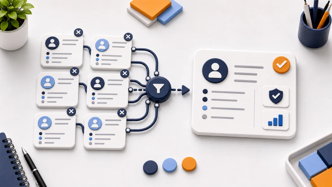 Clean data without duplicates